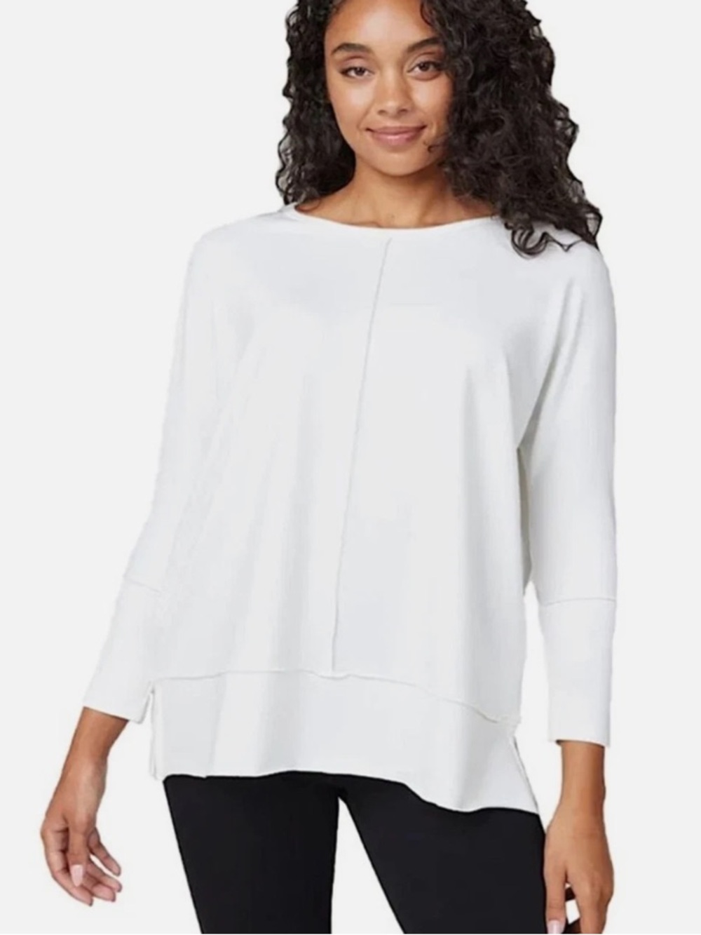 SPANX Perfect Length Top Dolman 3/4 Sleeve in White